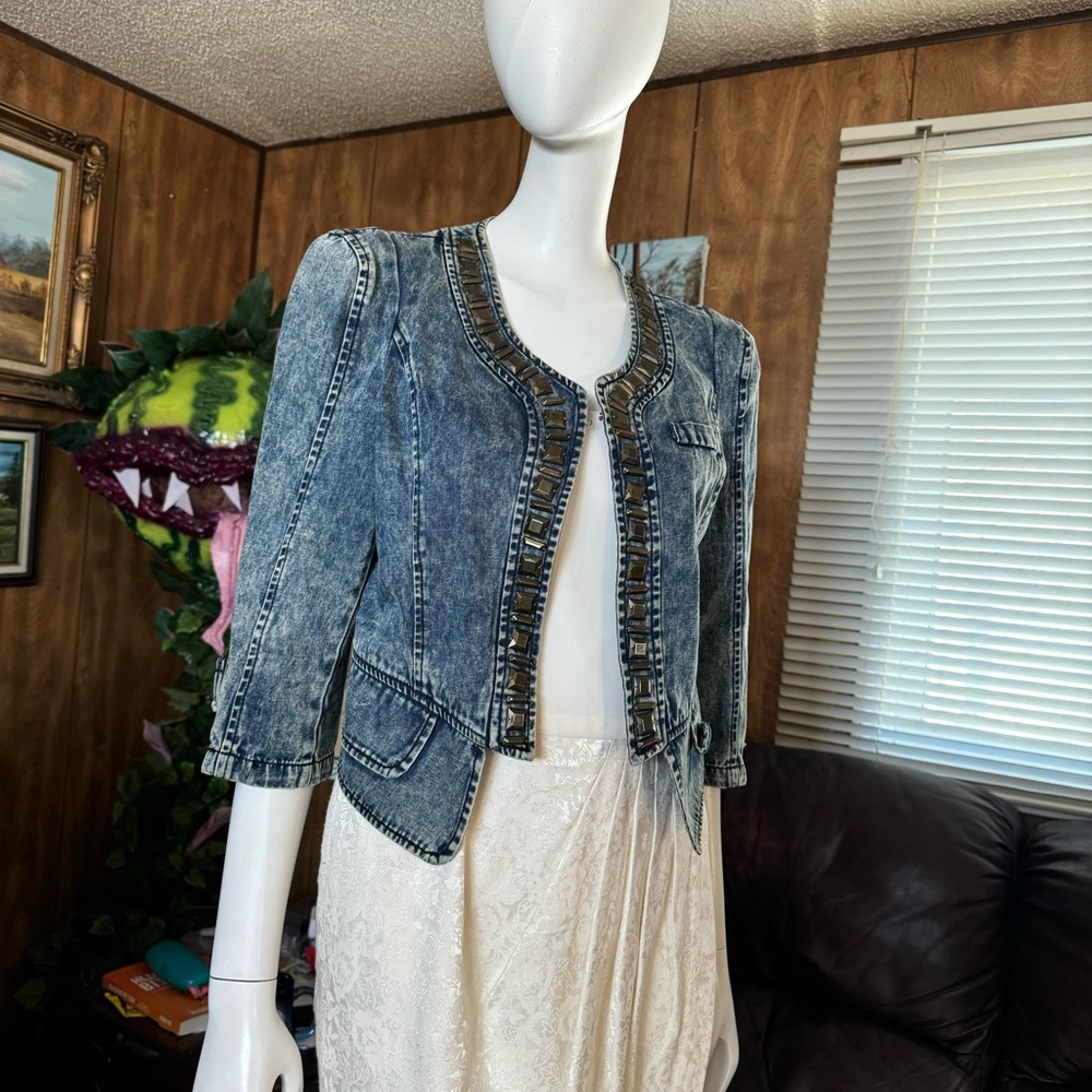 St John’s Bay Denim Cropped Jacket
